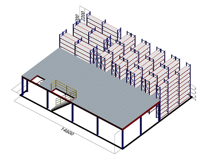 货架3D立体方案图